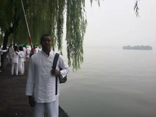 Ony Ghonda Mangalibi during cultural travel in China in 2014