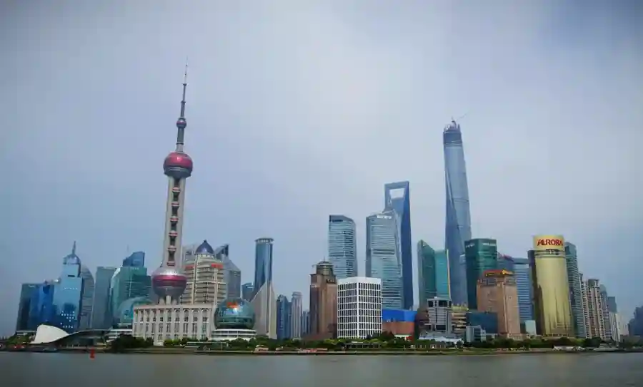 Shanghai Pudong skyline photographed during the 2014 internship